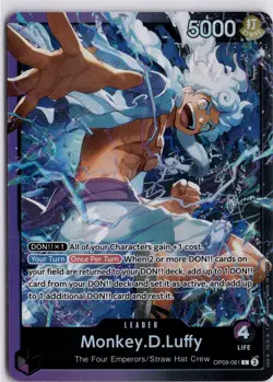 Monkey.D.Luffy OP09-061 ST26 Purple/Black Leader One Piece TCG Trading Card - Image 3
