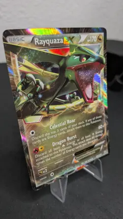 Rayquaza EX - 85/124 - Pokemon Dragons Exalted Black & White Ultra Rare Card LP - Image 2