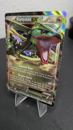 Rayquaza EX - 85/124 - Pokemon Dragons Exalted Black & White Ultra Rare Card LP - Image 3