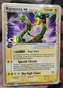 Rayquaza ex 97/101 Dragon Frontiers Delta Species Holofoil Ultra Rare Pokemon HP - Image 5