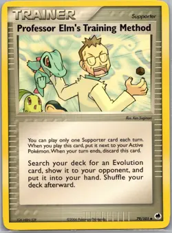 Professor Elm's Training Method 79/101 Non Holo Dragon Frontiers - Pokemon NM - Image 1