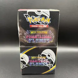 Pokemon TCG Mega Evolution Phantasmal Flames Half Booster Box 18 Packs SEALED - Image 1