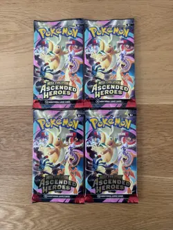 4x Pokemon TCG Ascended Heroes Booster Packs - Factory Sealed - Image 1