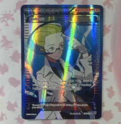 Pokemon Colress Ultra Rare Full Art Holo Plasma Storm 135/135 Trainer Eng 2013 - Image 1