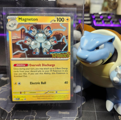 2024 - Pokemon SVP Surging Sparks Stamped - Magneton #153 Black Star Promo - NM - Image 1