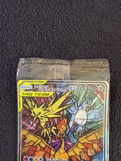 Sealed Pokemon TCG Moltres Zapdos Articuno GX SM210 Stained Glass Promos SEALED - Image 2