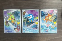 Pokemon TCG: First Partner Illustration Collection Turtwig Chimchar Piplup Promo - Image 1