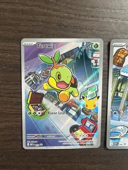 Pokemon TCG: First Partner Illustration Collection Turtwig Chimchar Piplup Promo - Image 3
