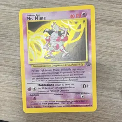 Pokemon TCG Jungle Mr. Mime 06/64 Holo Rare 40 HP Unlimited Italian 1999 - Image 1