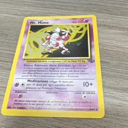 Pokemon TCG Jungle Mr. Mime 06/64 Holo Rare 40 HP Unlimited Italian 1999 - Image 2