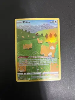 Pokemon TCG Ditto GG22/GG70 Crown Zenith Galarian Gallery UR Full Art Holo - Image 1