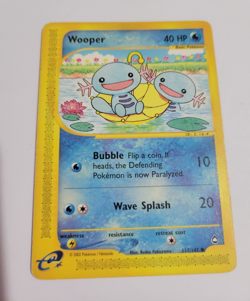Pokemon TCG Wooper 117/147 Aquapolis Common Regular EN Basic 40HP 2002 - Image 1
