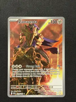 Pokemon Destined Rivals - Zamazenta - 201/182 - Illustration Art Rare - M/NM - Image 2