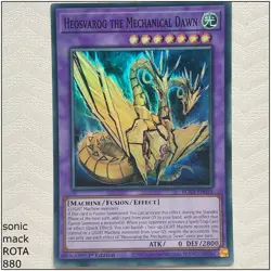 Heosvarog the Mechanical Dawn - ROTA-EN035 - Super Rare 1st Edition Yugioh - Image 1
