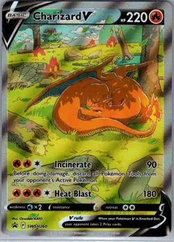 Charizard V - SWSH260 SWSH: Sword & Shield Promo Cards - Pokemon Card - NM - Image 1