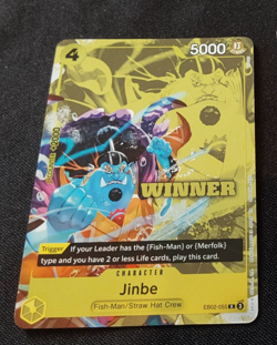 One Piece En Card Game Carte Hol Winner Jinbe EB02-055 English NM - Image 1