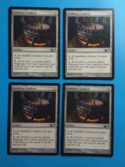 MTG 4x Bubbling Cauldron x4 LP Core Set 2014 Magic Playset - Image 1