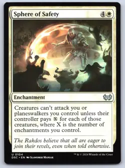 Sphere of Safety - Commander Duskmourn - MTG - Magic - Near Mint - Image 1