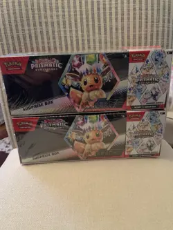 Sam’s Club Pokemon Prismatic Evolutions Surprise Box & Booster Bundle SEALED x2 - Image 1