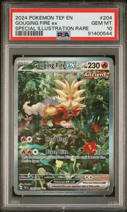 Pokemon Gouging Fire, Walking Wake, Raging Bolt ex Sequential Set PSA 10 GEM MT - Image 2