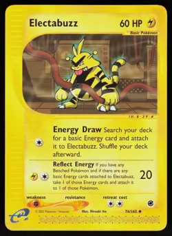 Pokemon Electabuzz 76/165 Expedition Base Set Uncommon Near Mint - Image 1