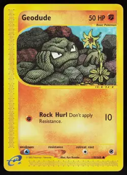 Pokemon Geodude 110/165 Expedition Base Set Common Near Mint - Image 1