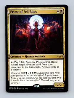 Priest of Fell Rites Modern Horizons 2 Non-Foil MTG NM - Image 1