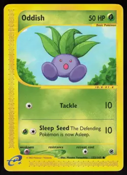 Pokemon Oddish 122/165 Expedition Base Set Common Near Mint - Image 1