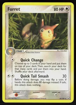 Pokemon Furret 22/109 Team Rocket Returns Rare Near Mint - Image 1