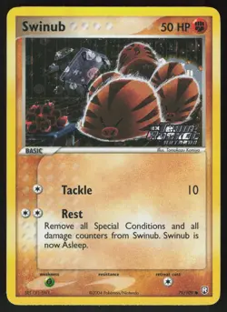Pokemon Swinub 79/109 Team Rocket Returns Common Reverse Holo Near Mint - Image 1