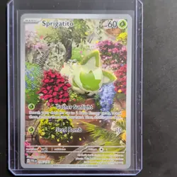 Pokemon Sprigatito 196/193 Illustration Rare Holo 60 HP Basic Paldea Evolved - Image 1