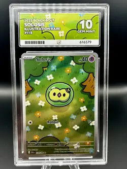 ACE 10 Solosis 118/086 Black Bolt Illustration Rare Pokemon TCG - Image 1