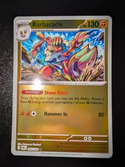 Barbaracle 043/088 Uncommon Perfect Order Pokemon Reverse Holo Near Mint - Image 1