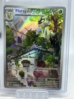 Pokemon Floragato Full Art Illustration Rare Holo 197/193 Sv02 90 HP Seed Bomb … - Image 1