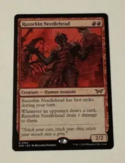 MTG Razorkin Needlehead - Duskmourn: House of Horror LP - Image 1