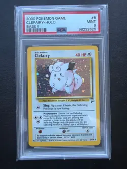Clefairy HOLO Base 2 Basis 6/130 Pokemon 2000 Pokemon Piepi - Image 1