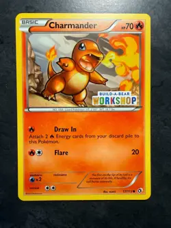 CHARMANDER - 17/113 - Pokemon Build-A-Bear Workshop Promo Card NM 2013 - Image 1