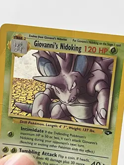 Pokemon TCG Giovanni's Nidoking 7/132 Gym Challenge Holo Rare 120 HP Unlimited - Image 3