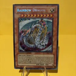 YuGiOh Rainbow Dragon CT04-EN005 Secret Rare Limited Edition - Image 1