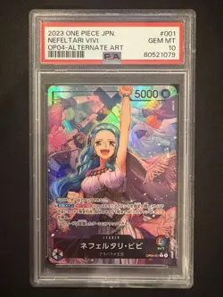 2023 One Piece OP04 Nefeltari Vivi Alternate Art PSA 10 GEM MT - Image 1