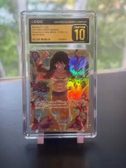 CGC PRISTINE 10 ONE PIECE Monkey D. Luffy OP09-119 SEC Emperors New World JPN - Image 1