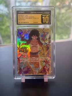 CGC PRISTINE 10 ONE PIECE Monkey D. Luffy OP09-119 SEC Emperors New World JPN - Image 3