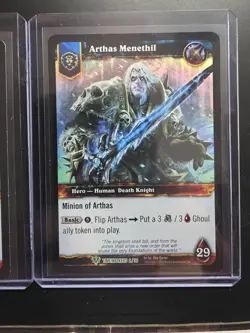 Arthas Menethil #2/30 Foil And Non Foil Set Alternate Art Versions Very Rare - Image 3
