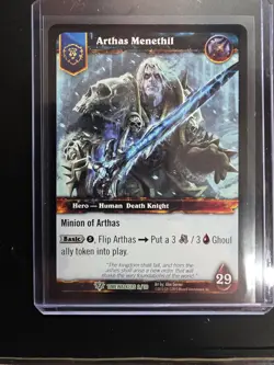 Arthas Menethil #2/30 Foil And Non Foil Set Alternate Art Versions Very Rare - Image 4