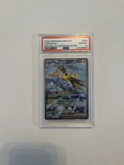 Pokemon TCG Zapdos EX Scarlet & Violet 151 Card 202/165 PSA 10 - Image 1