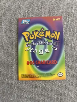 Charizard E6 of 12, 1999 TOPPS The First Movie Pokemon Card (look at pictures) - Image 2