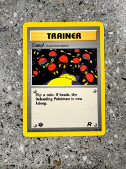 Pokemon TCG Cards 1st Edition Sleep! 79/82 Team Rocket EXC-NM - Image 1