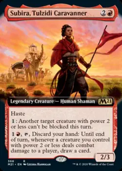 Subira, Tulzidi Caravanner (Extended Art) -Foil Light Play MTG - Image 1