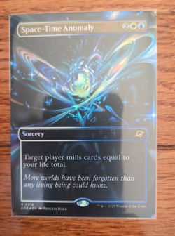 New FOIL Space-Time Anomaly Borderless 315 MTG Edge of Eternities NM Magic - Image 1