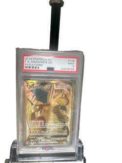 2016 POKEMON XY FULL ART DRAGONITE EX EVOULITIONS #106 PSA 9 - Image 2